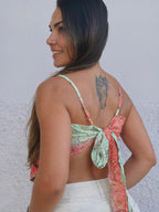 Cropped Seda Lenço Bandana