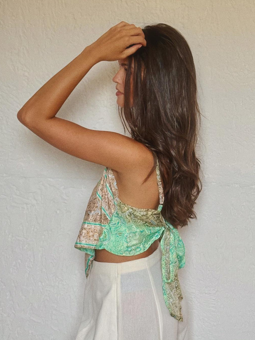 Cropped Seda Lenço Bandana