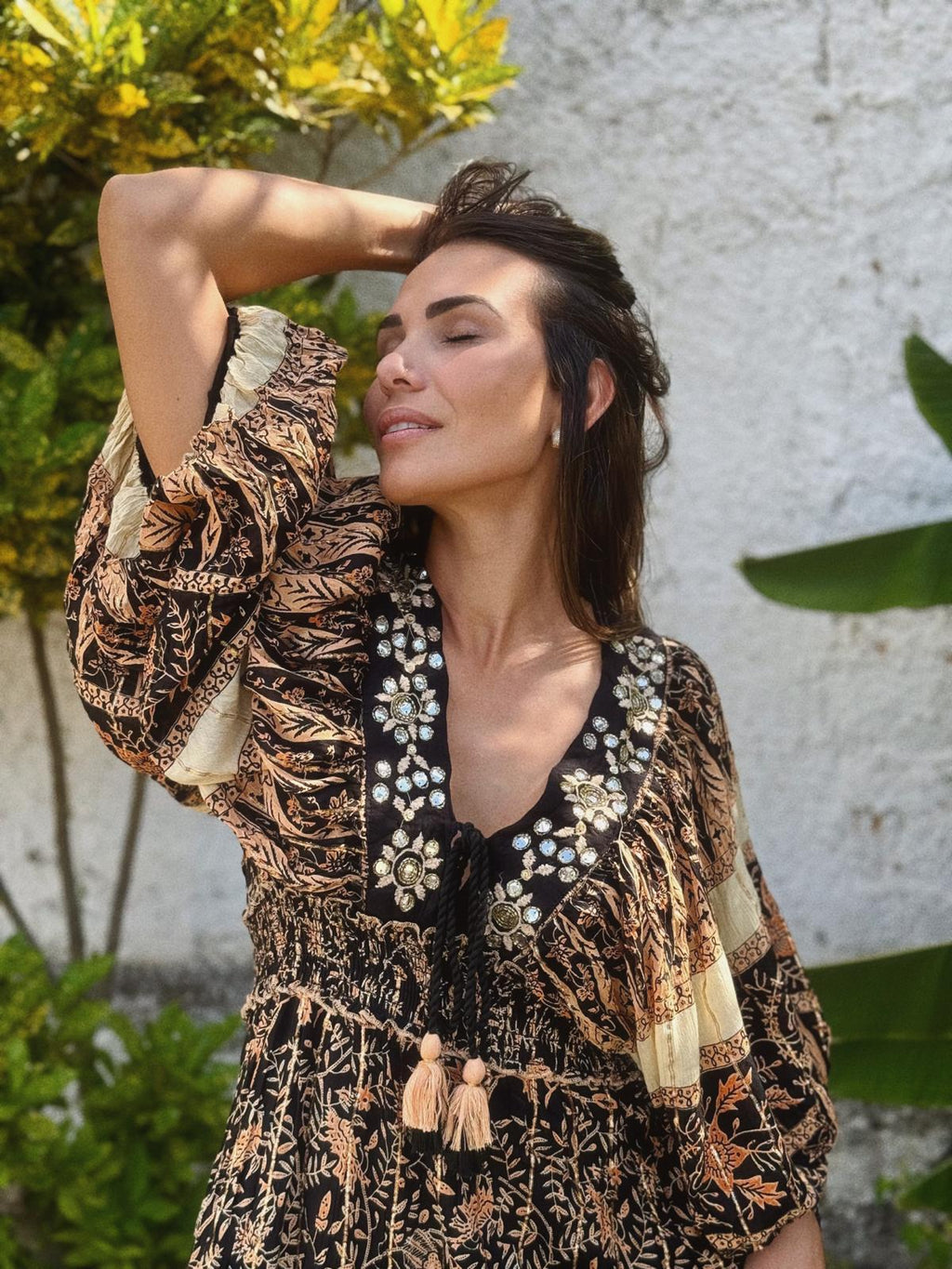 Vestido Folhas