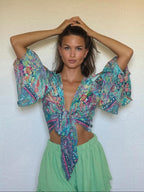 Cropped Serena Manga Longa