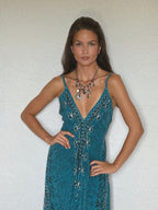 Vestido Paisley Assimetrico