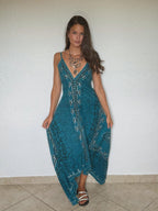 Vestido Paisley Assimetrico