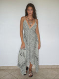 Vestido Paisley Assimetrico