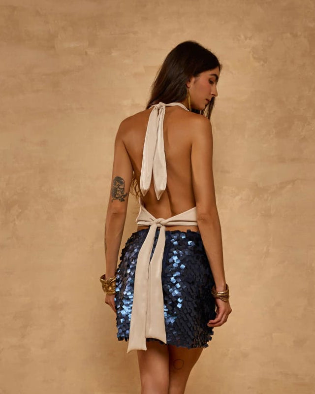 Blusa Degage Acetinada Naomi Luar