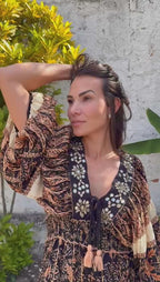 Vestido Folhas