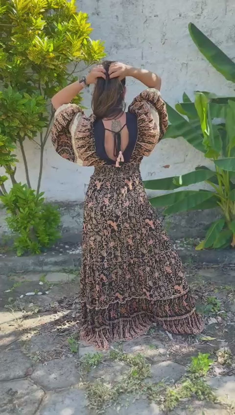 Vestido Folhas